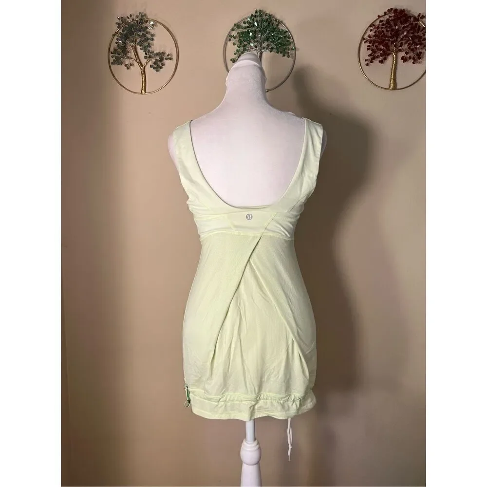 Lululemon Run: Tame Me Tank in Faded Zap Neon Yellow Green Size 4